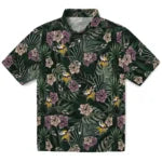 Minnesota Vikings Hawaiian Shirt - Hibiscus Leaves Pattern | Moonbestprint