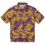 Minnesota Vikings Hawaiian Shirt - Monstera Layer | Moonbestprint