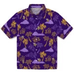 Minnesota Vikings Hawaiian Shirt - Palm And Clouds | Moonbestprint