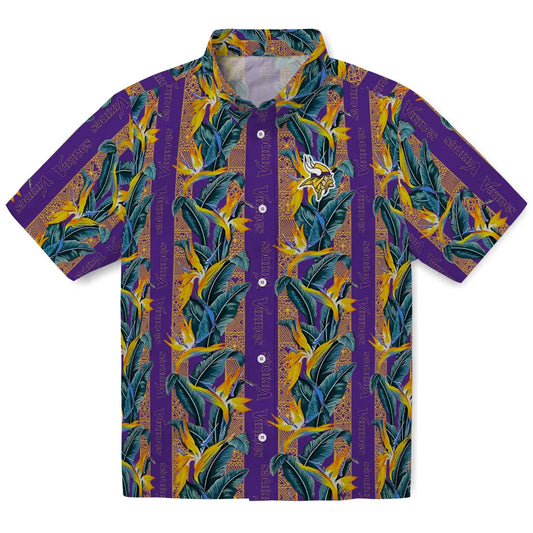 Minnesota Vikings Hawaiian Shirt - Paradise Vines | Moonbestprint