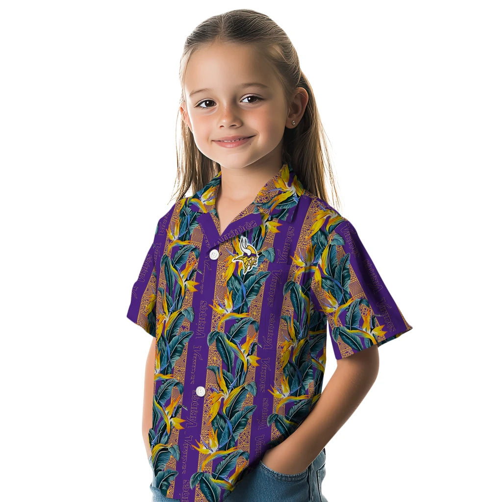 Minnesota Vikings Hawaiian Shirt - Paradise Vines | Moonbestprint