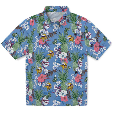 Minnesota Vikings Hawaiian Shirt - Pineapple Bouquet | Moonbestprint