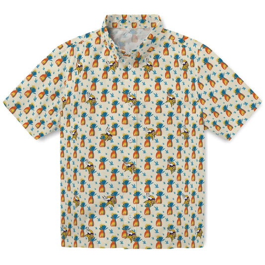 Minnesota Vikings Hawaiian Shirt - Pineapple Delight | Moonbestprint