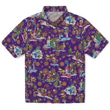 Minnesota Vikings Hawaiian Shirt - Simpsons Christmas | Moonbestprint