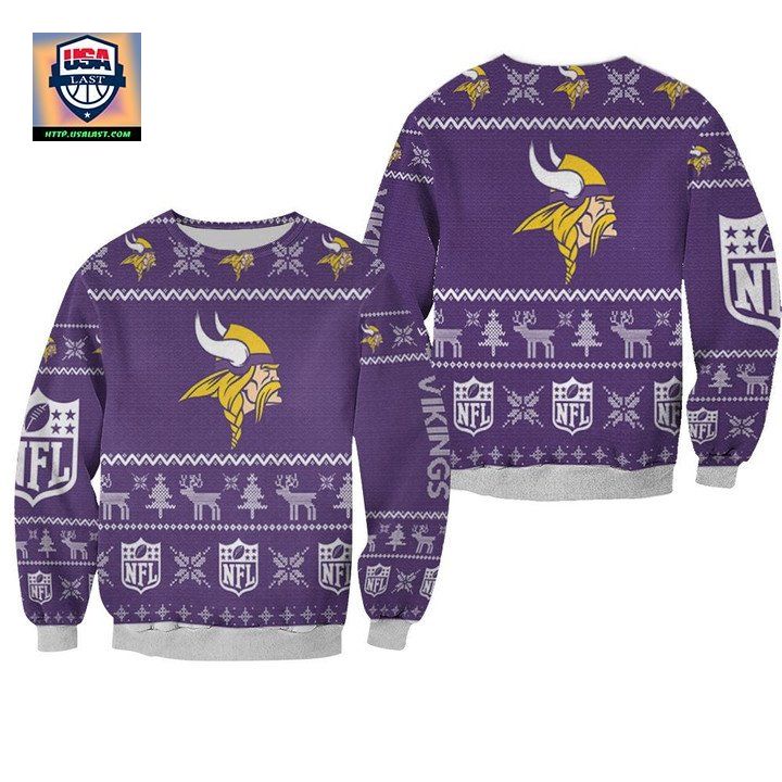Minnesota Vikings Ugly Sweater Christmas 3D Sweater ? Usalast