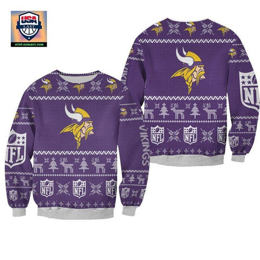 Minnesota Vikings Ugly Sweater Christmas 3D Sweater ? Usalast