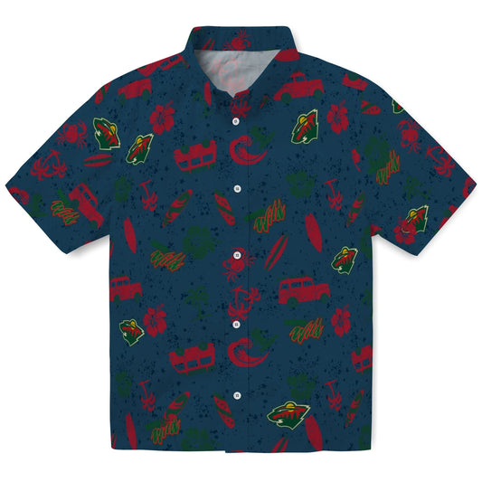 Minnesota Wild Hawaiian Shirt - Beach Vibe | Moonbestprint