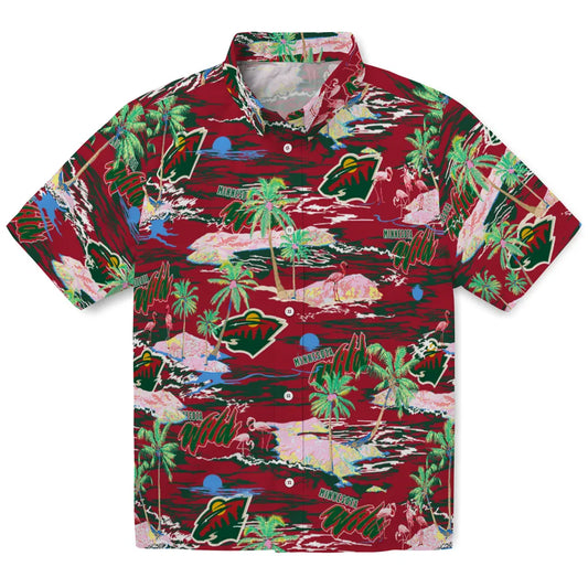 Minnesota Wild Flamingo Retreat 2026 Hawaiian Shirt – Moonbestprint