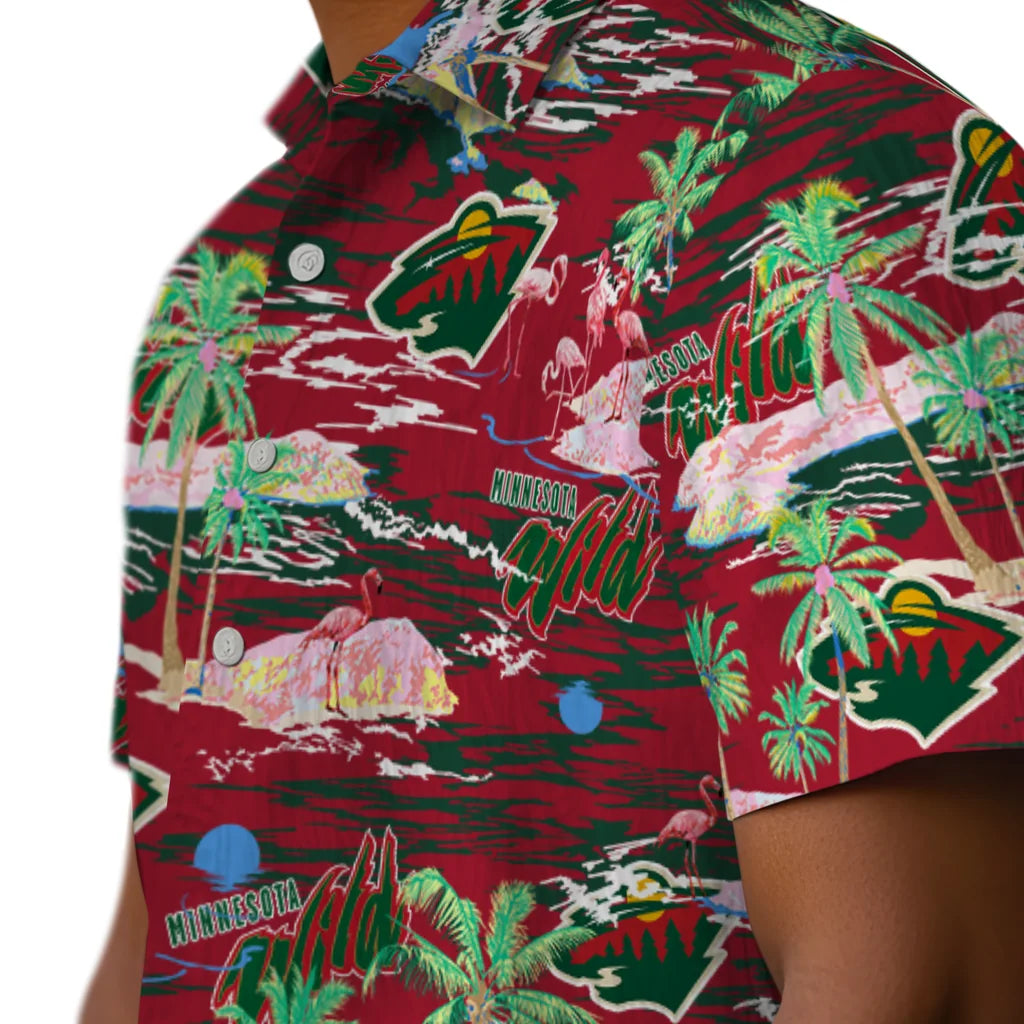 Minnesota Wild Flamingo Retreat 2026 Hawaiian Shirt – Moonbestprint