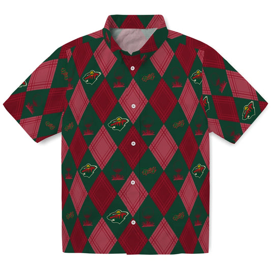Minnesota Wild Hawaiian Shirt - Golfing Plaid | Moonbestprint