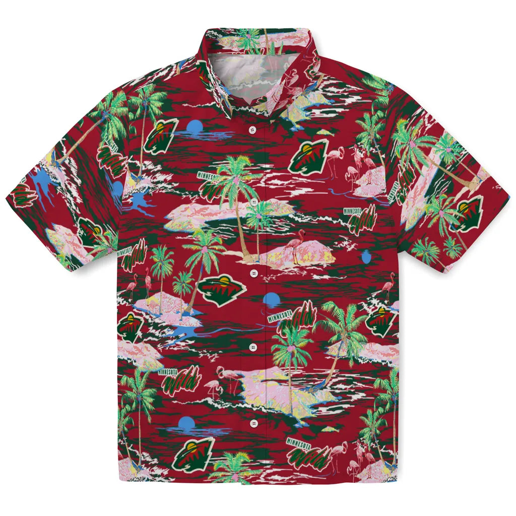 Minnesota Wild Hawaiian Shirt - Hawaii Island | Moonbestprint