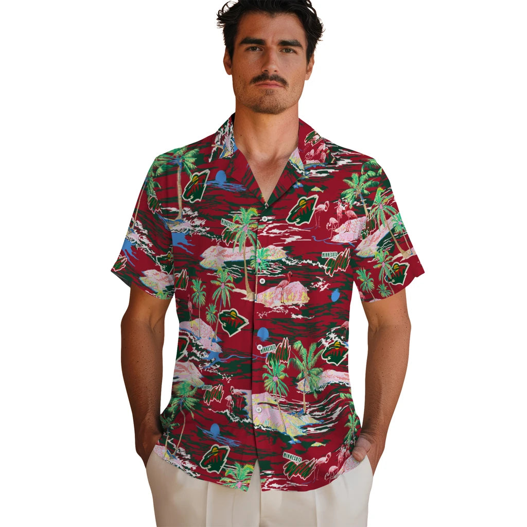 Minnesota Wild Hawaiian Shirt - Hawaii Island | Moonbestprint