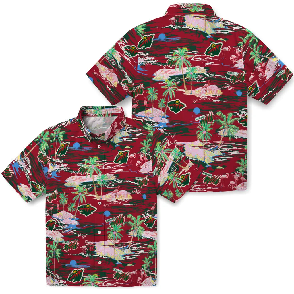 Minnesota Wild Hawaiian Shirt - Hawaii Island | Moonbestprint