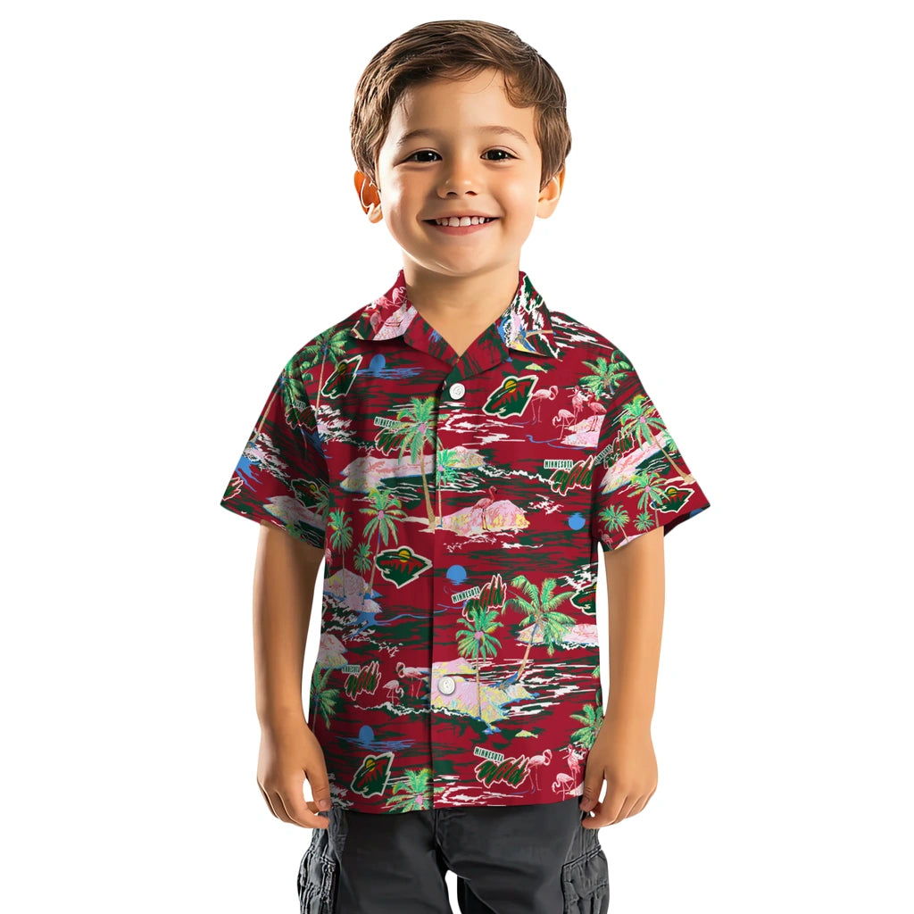 Minnesota Wild Hawaiian Shirt - Hawaii Island | Moonbestprint
