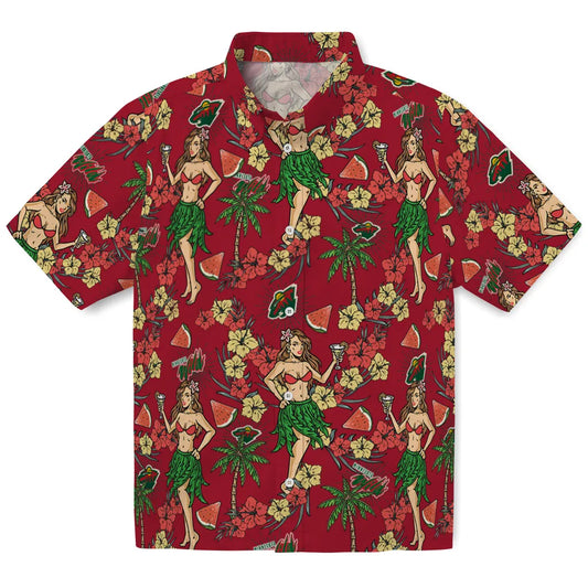Minnesota Wild Hawaiian Shirt - Hawaiian Girls Design | Moonbestprint