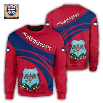Mississippi Coat Of Arms Sweater Cricket Style J5W ? Usalast