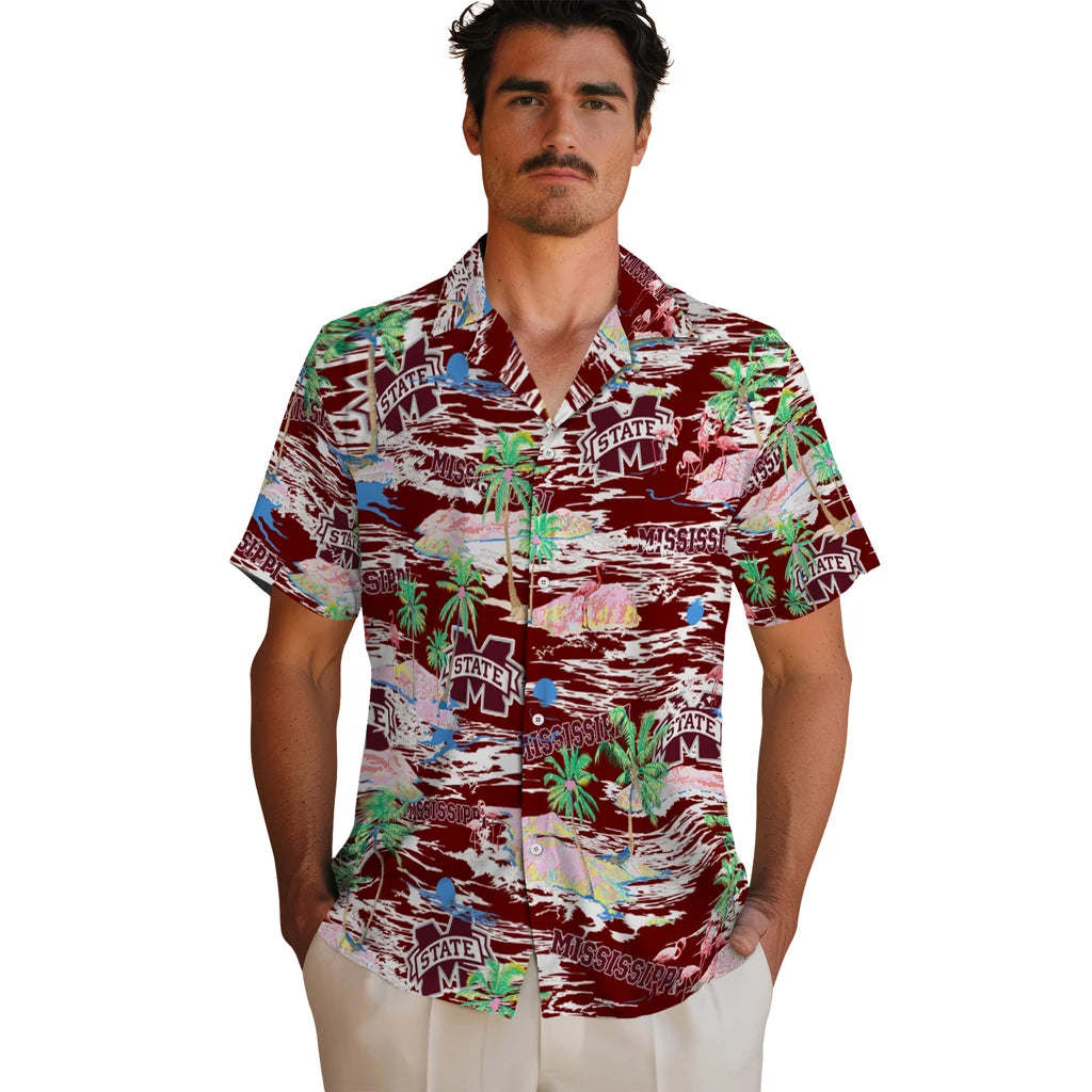 Mississippi State Bulldogs Flamingo Retreat 2026 Hawaiian Shirt – Moonbestprint