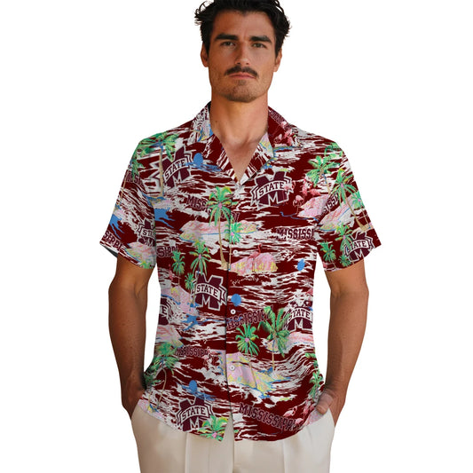 Mississippi State Bulldogs Flamingo Retreat 2026 Hawaiian Shirt – Moonbestprint
