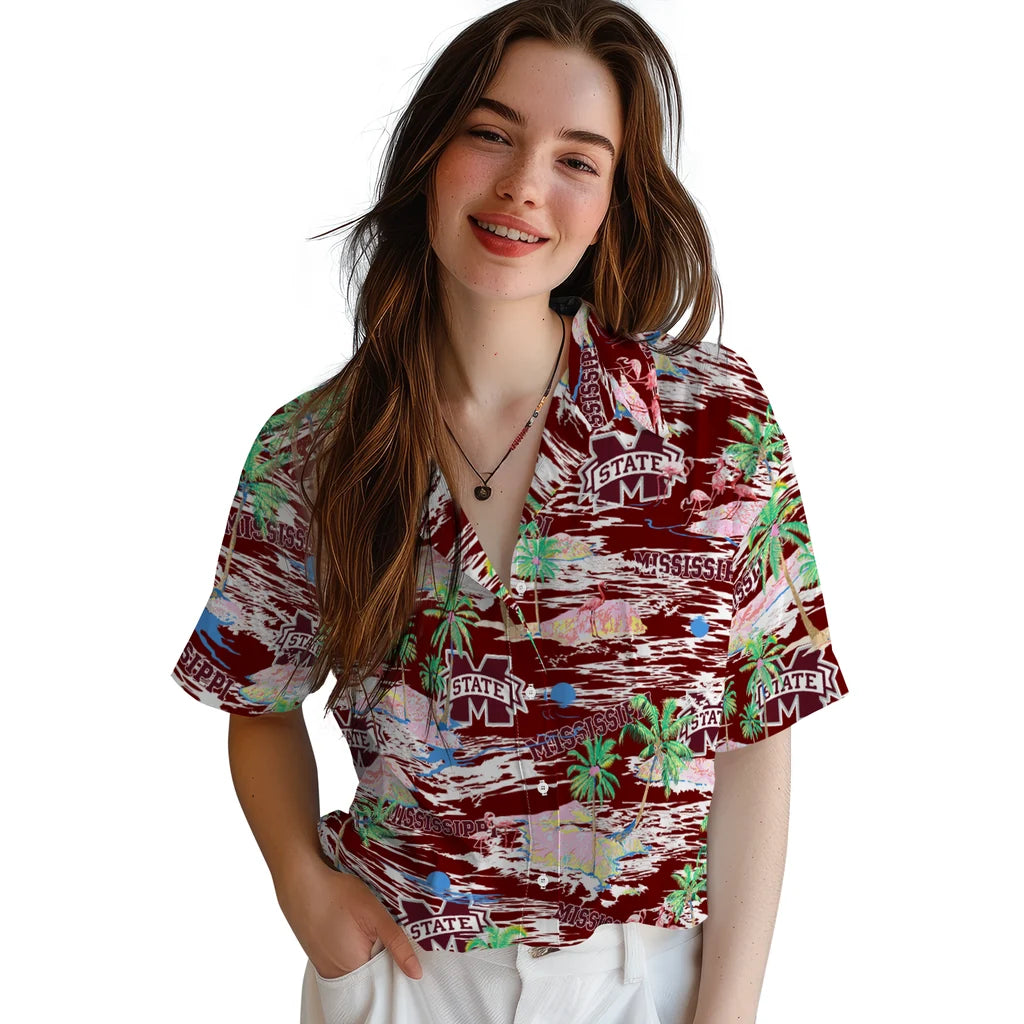 Mississippi State Bulldogs Flamingo Retreat 2026 Hawaiian Shirt – Moonbestprint