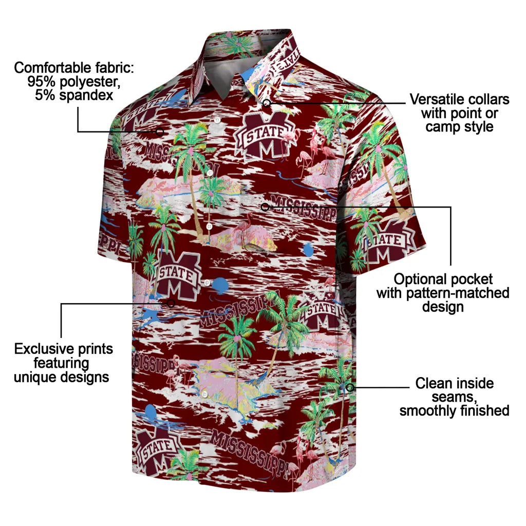 Mississippi State Bulldogs Flamingo Retreat 2026 Hawaiian Shirt – Moonbestprint