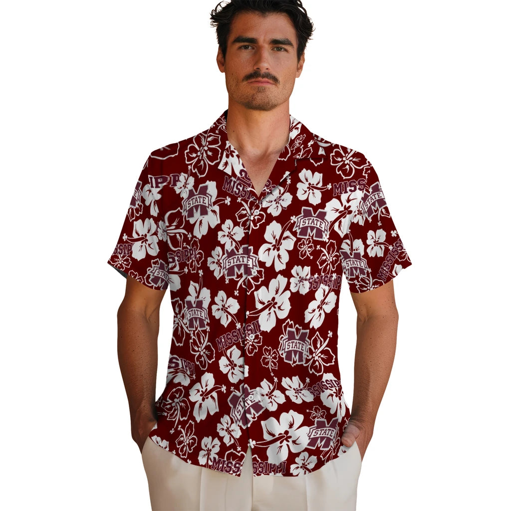 Mississippi State Bulldogs Hibiscus Bloom Hawaiian Shirt – Moonbestprint