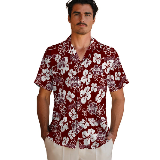 Mississippi State Bulldogs Hibiscus Bloom Hawaiian Shirt – Moonbestprint