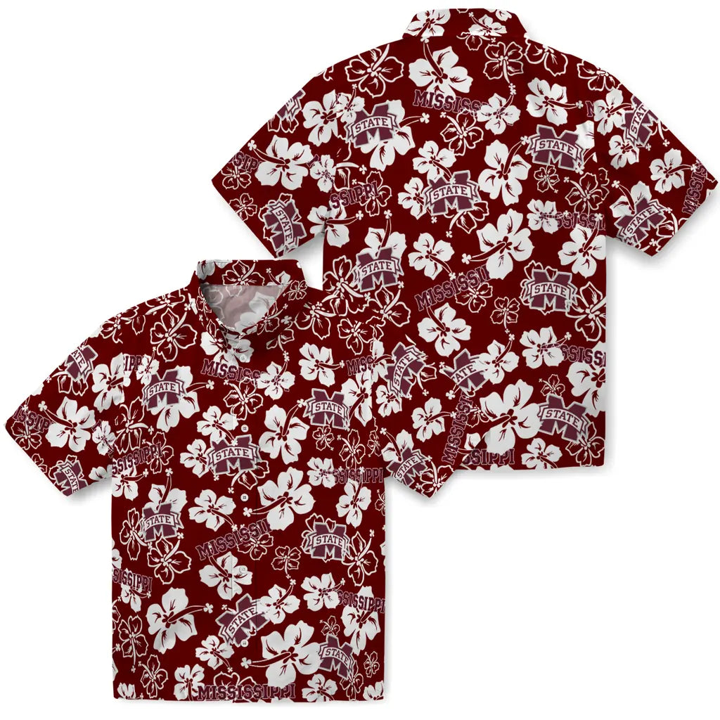 Mississippi State Bulldogs Hibiscus Bloom Hawaiian Shirt – Moonbestprint