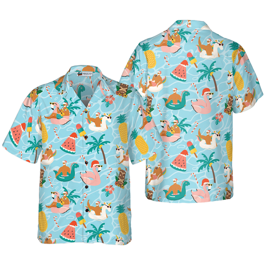 2025 Christmas Santa Beach Summer Hawaiian Shirts – Moonbestprint