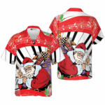 2025 Christmas Santa with Musical Instrument Hawaiian Shirt – Moonbestprint