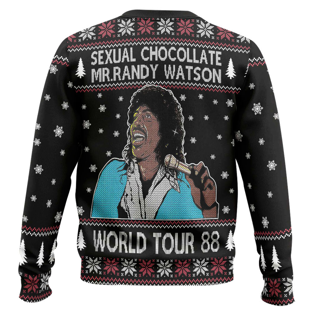Sexual Chocolate Mr. Randy Watson World Tour 88 Ugly Christmas Sweater – Moonbestprint