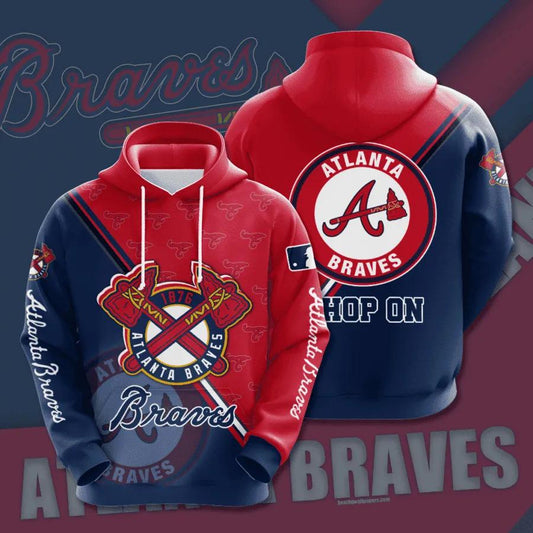 MLB Atlanta Braves MLB All Over Print Hoodie -Moonbestprint