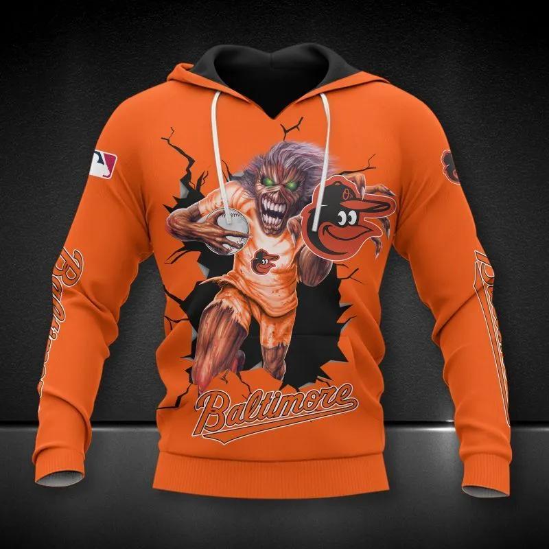 MLB Baltimore Orioles MLB All Over Print Hoodie -Moonbestprint