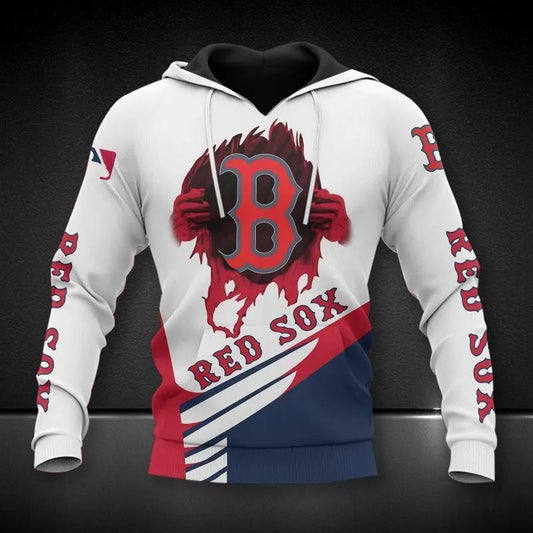 MLB Boston Red Sox MLB All Over Print Hoodie -Moonbestprint