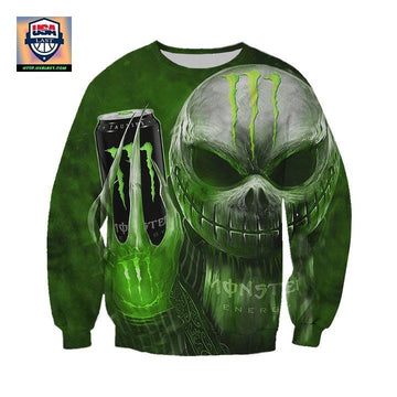 Monster Energy Jack Skellington Halloween 3D Sweater ? Usalast