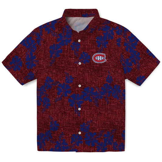Montreal Canadiens Hawaiian Shirt - 50th State Flower | Moonbestprint