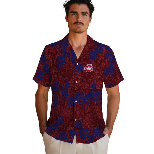 Montreal Canadiens Hawaiian Shirt - 50th State Flower | Moonbestprint