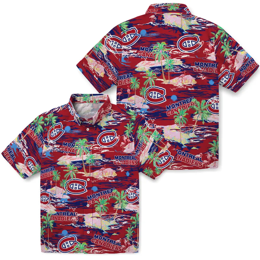Montreal Canadiens Flamingo Retreat 2026 Hawaiian Shirt – Moonbestprint