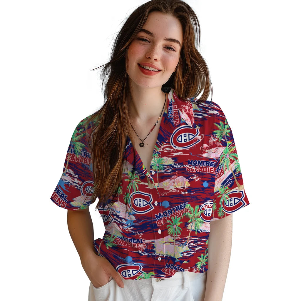 Montreal Canadiens Flamingo Retreat 2026 Hawaiian Shirt – Moonbestprint