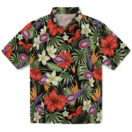 Montreal Canadiens Hawaiian Shirt - Hawaii Floral Hibiscus | Moonbestprint