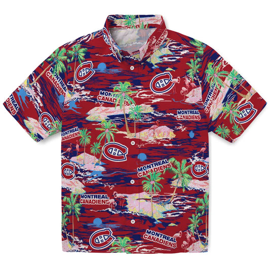 Montreal Canadiens Hawaiian Shirt - Hawaii Island | Moonbestprint