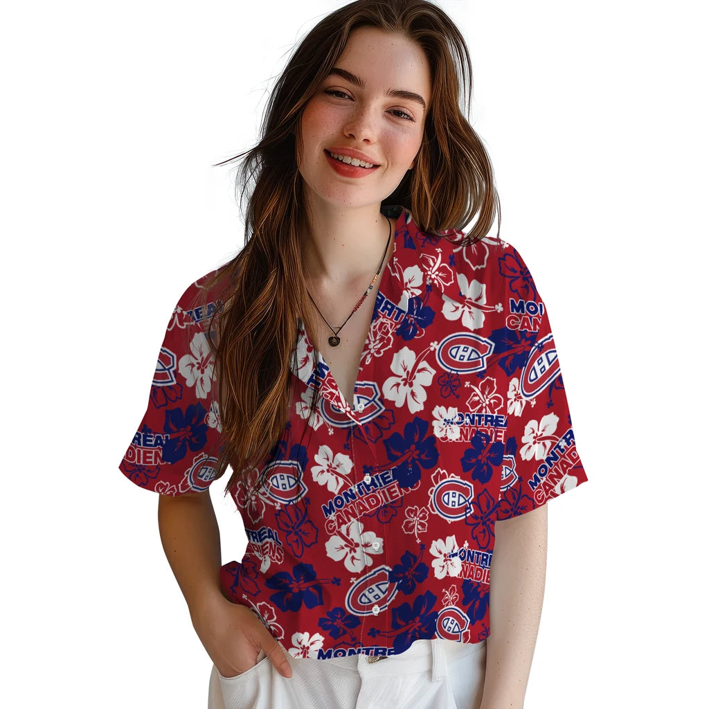 Montreal Canadiens Hibiscus Bloom Hawaiian Shirt – Moonbestprint