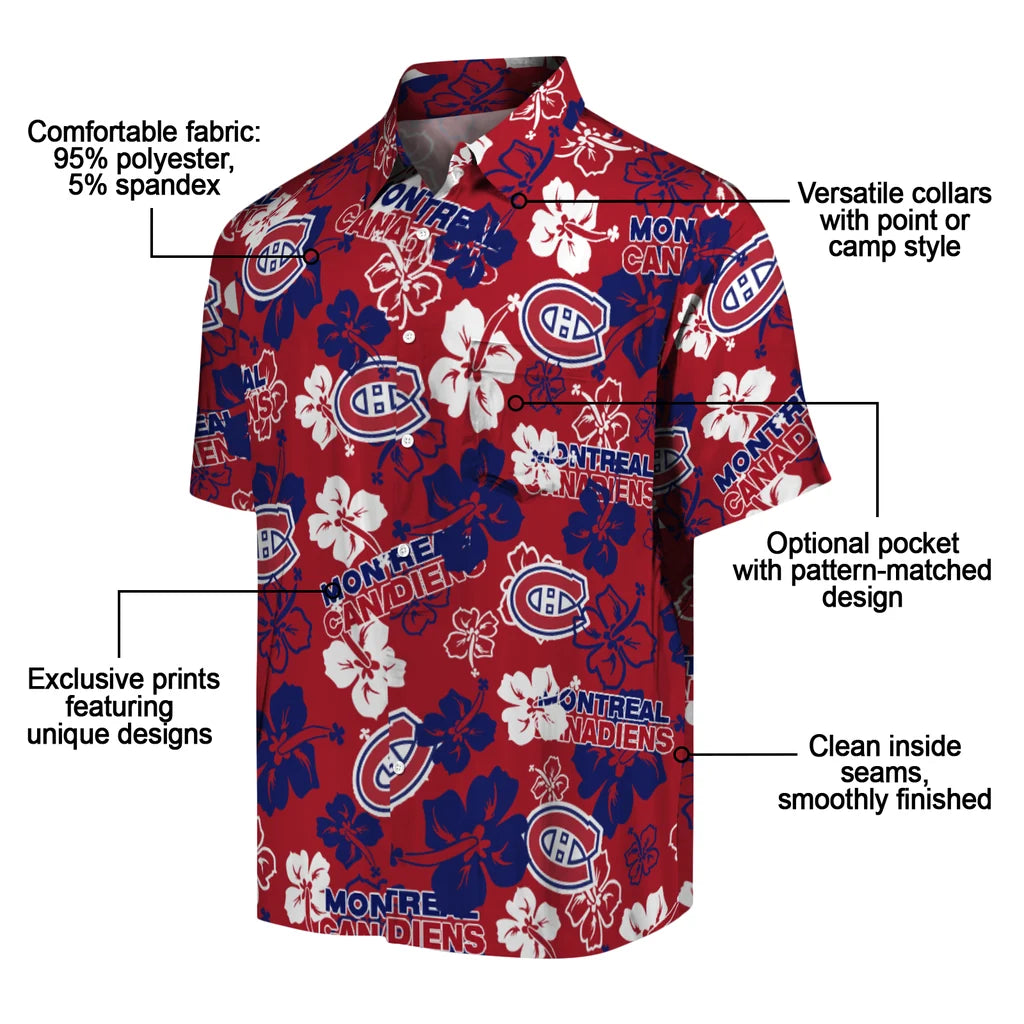 Montreal Canadiens Hibiscus Bloom Hawaiian Shirt – Moonbestprint