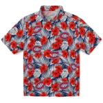 Montreal Canadiens Hawaiian Shirt - Hibiscus Fiesta | Moonbestprint