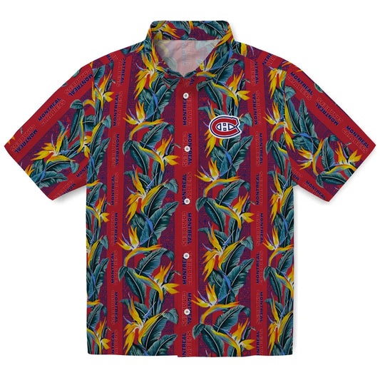 Montreal Canadiens Hawaiian Shirt - Paradise Vines | Moonbestprint