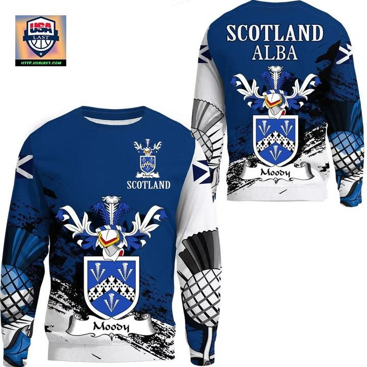 Moody Or Mudie Scottish Family Crest Scotland Special Sweater A7 ? Usalast
