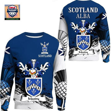 Moody Or Mudie Scottish Family Crest Scotland Special Sweater A7 ? Usalast