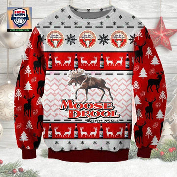 Moose Drool Brown Ale Ugly Christmas Sweater 2022 ? Usalast
