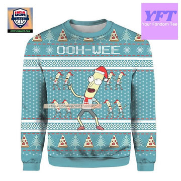 Mr Poopy Butthole Rick And Morty Rick And Morty Merry 3d Ugly Christmas Sweater ? Usalast