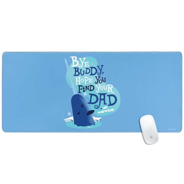 Elf Mr. Narwhal Farewell Gaming Mouse Pad Moonbestprint