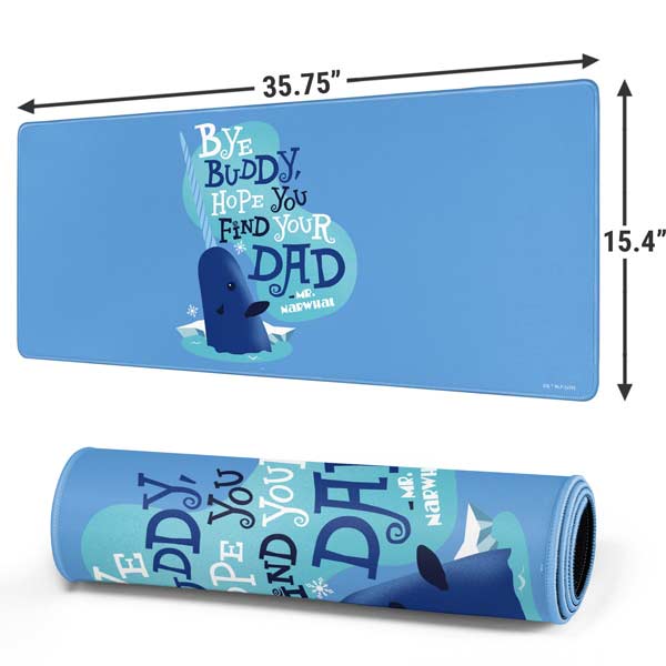 Elf Mr. Narwhal Farewell Gaming Mouse Pad Moonbestprint